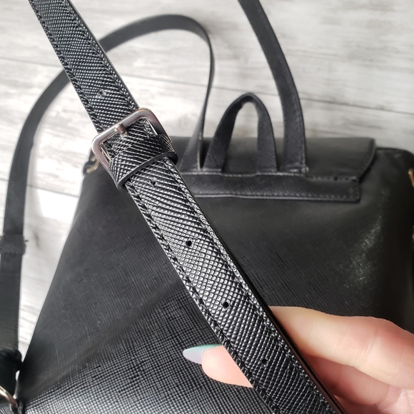 Guess Backpack Purse Bee Black INC Wallet Fashion Bundle Studs Rocker Chick - Picture 15 of 16